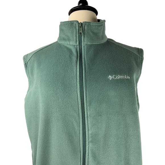 Columbia Green Fleece Vest, Women's Size X-Large - Picture 3 of 12